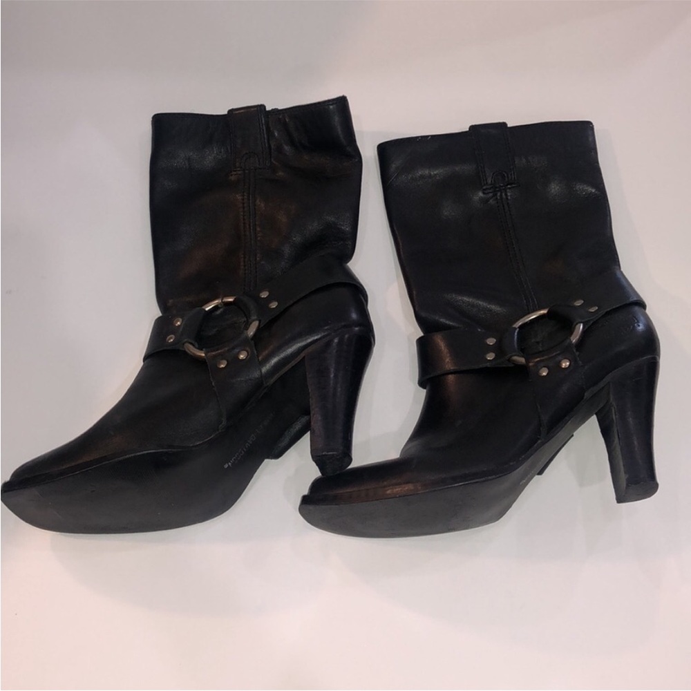 Harley Davidson Nina Black Harness Boots 85218 Size 6.5